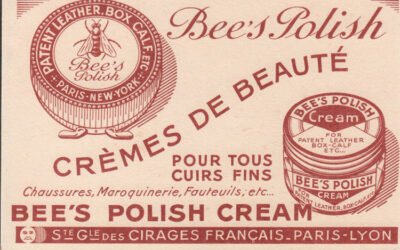 Papier buvard publicitaire ancien Bee’s Polish