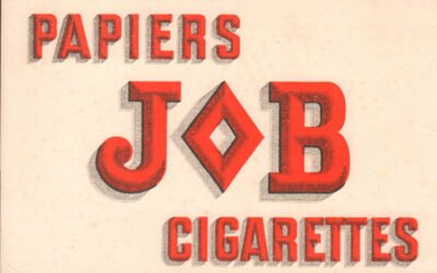 Papier buvard publicitaire ancien Papiers JOB cigarettes