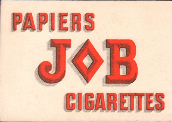 Papier buvard publicitaire ancien Papiers JOB cigarettes